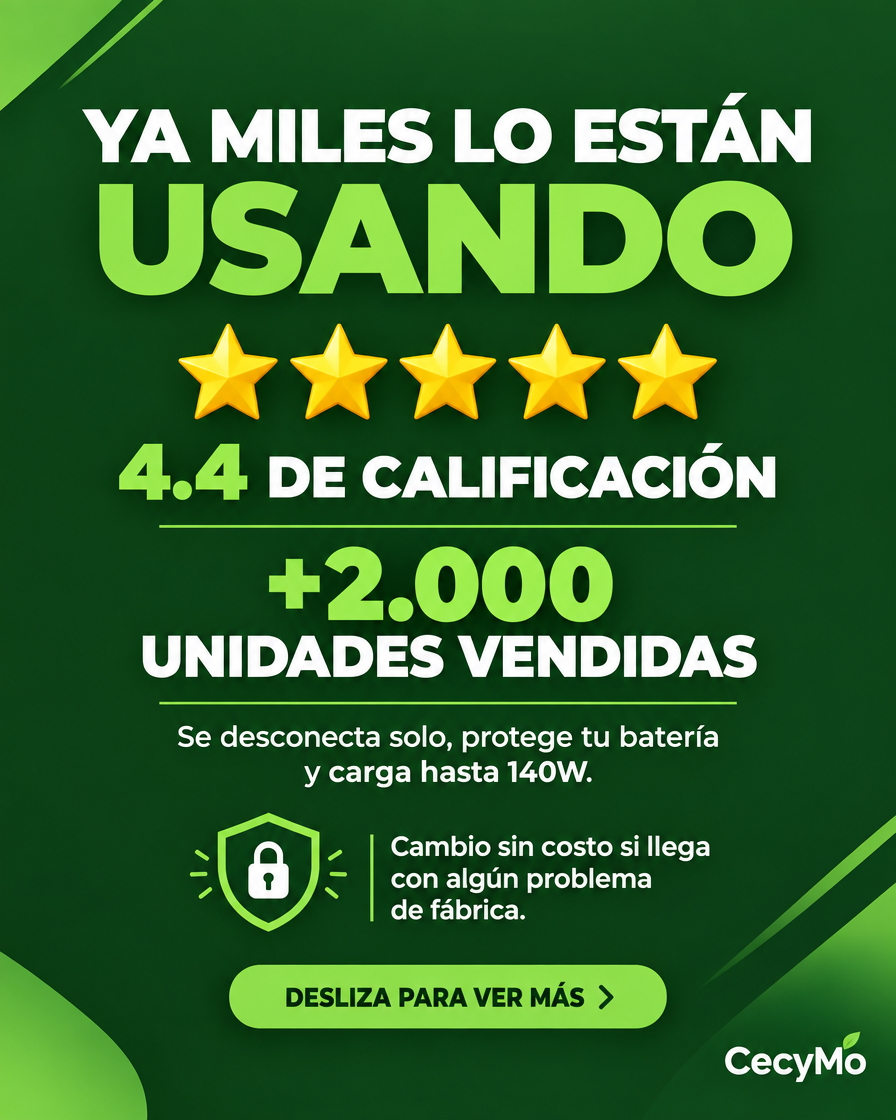 Carrusel 4/4 - Prueba social: 4.4 de calificación y más de 2000 unidades vendidas