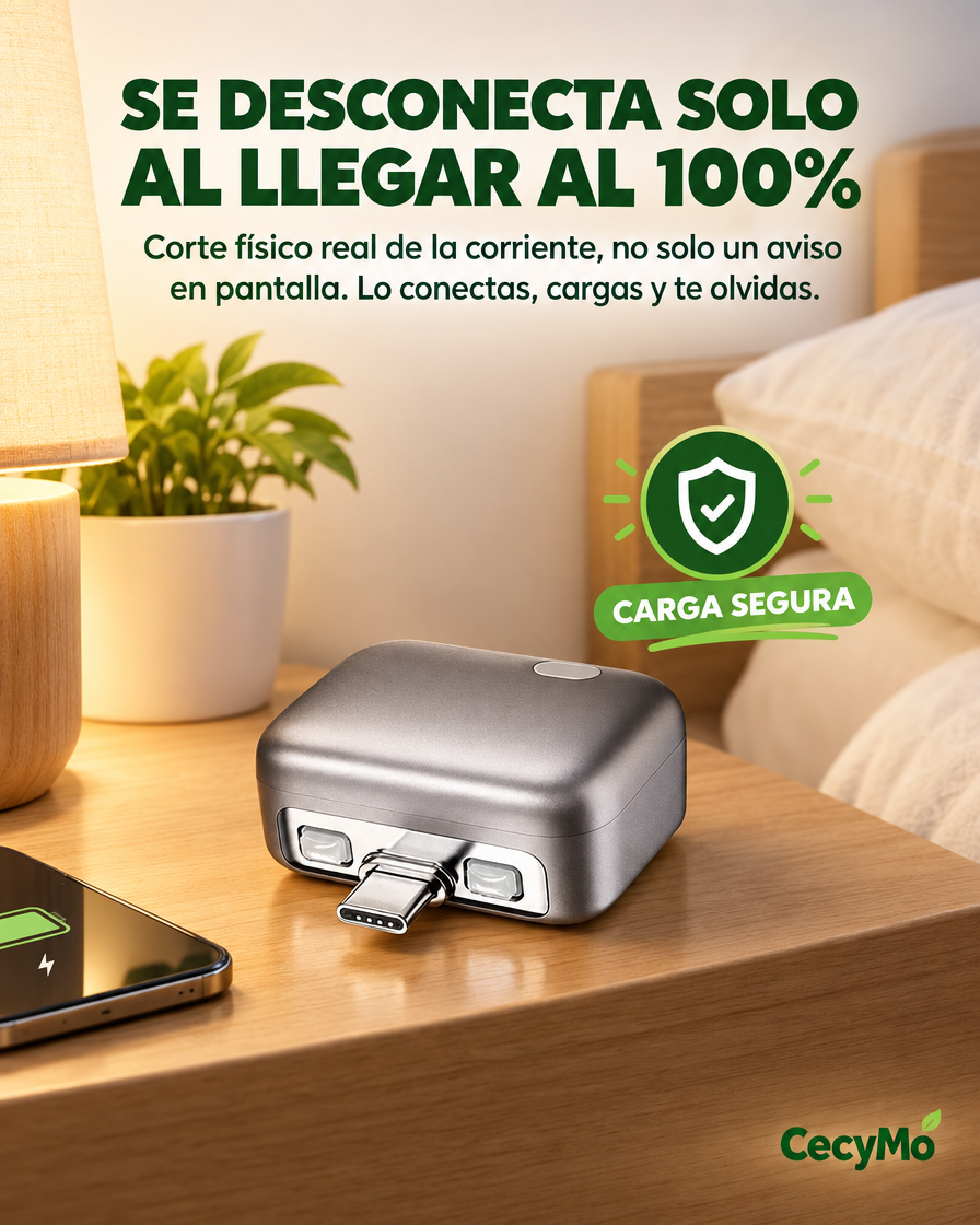 Carrusel 2/4 - La solución: se desconecta solo al llegar al 100%
